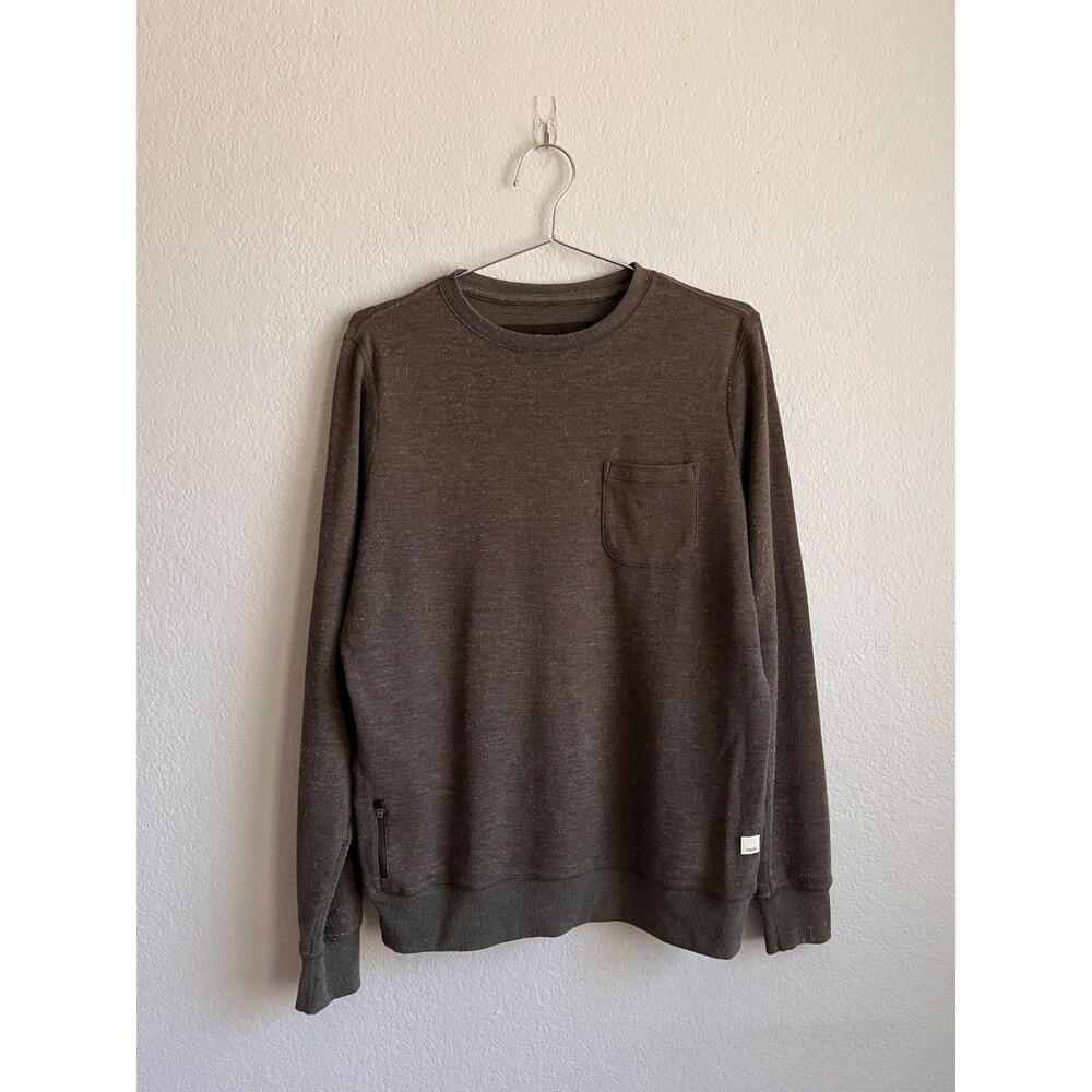 Vuori Men's Jeffreys Pullover Oregano Heather Size SMALL